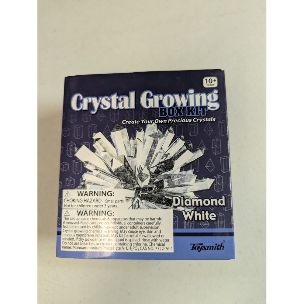 Toysmith Crystal Growing Box Kit Diamond White Science Experiment 10+ Years